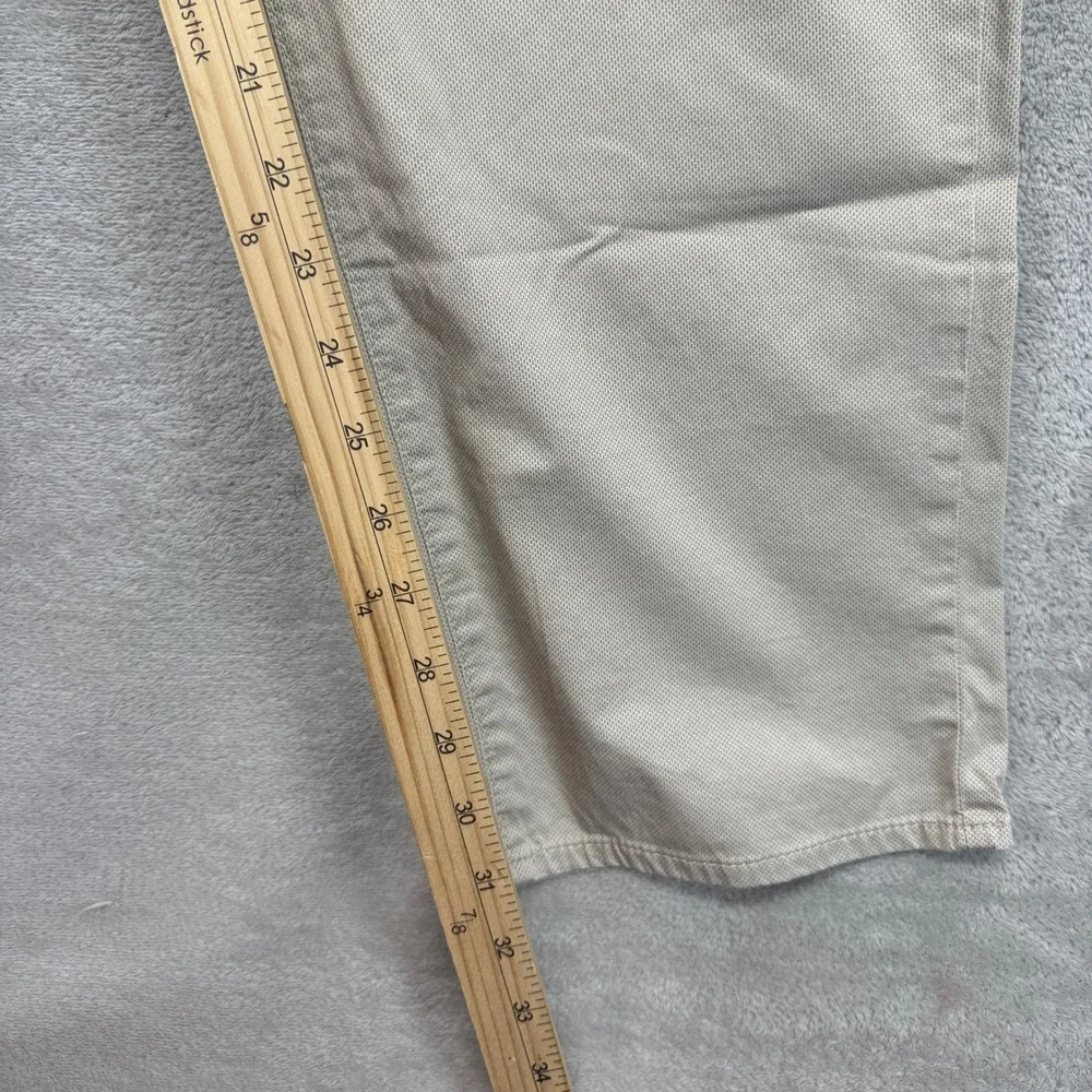 Brax Pants Men's 40x32 Cadiz Ultralight Beige Straight Leg Chino Stretch Trouser